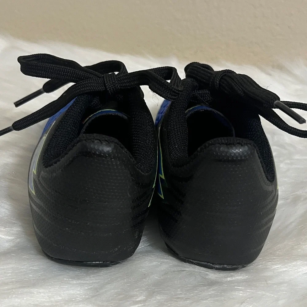 Blue Black Athletic Outdoor Sporty Soccer Cleats